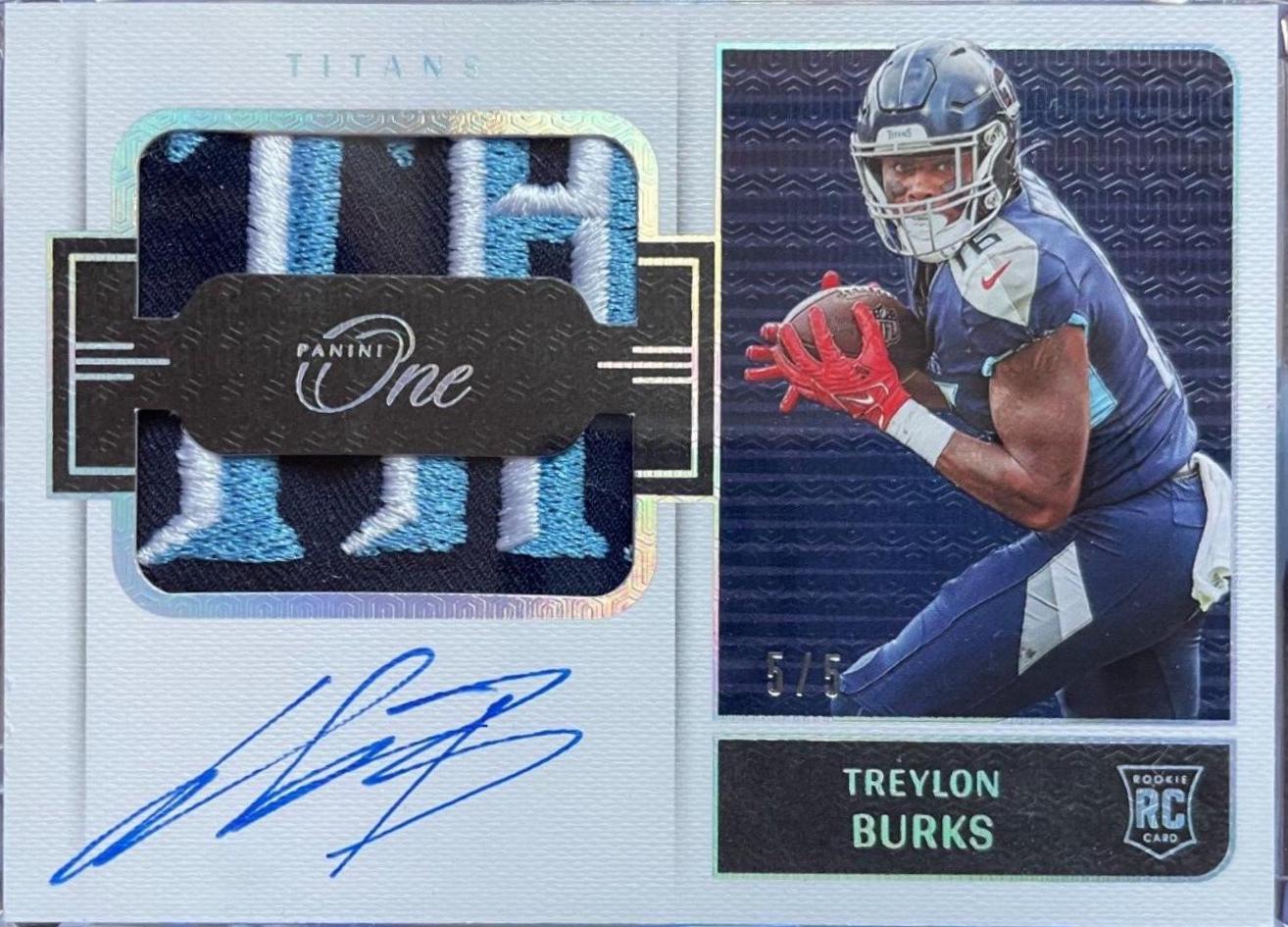 Treylon Burks [Dual Patch Autograph Platinum] #36
