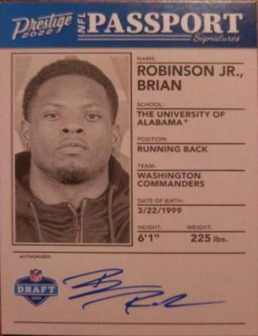 Brian Robinson Jr. [Signature Platinum] #320