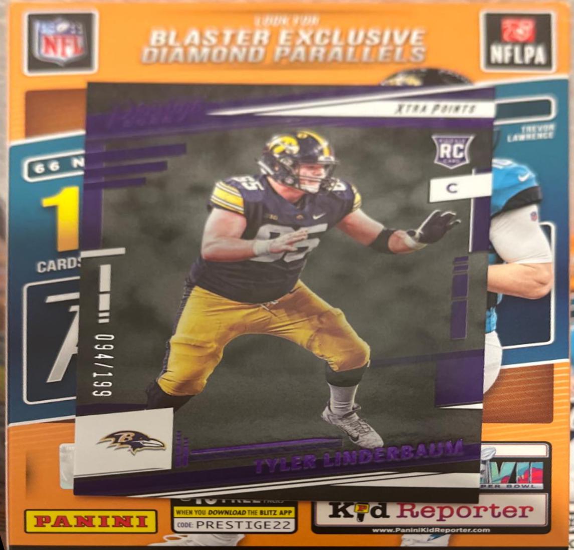 Tyler Linderbaum [Premium Purple] #366