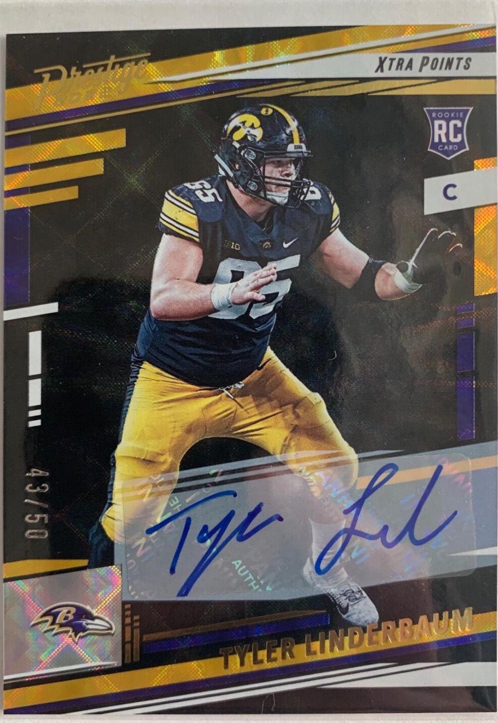 Tyler Linderbaum [Signature Gold] #366