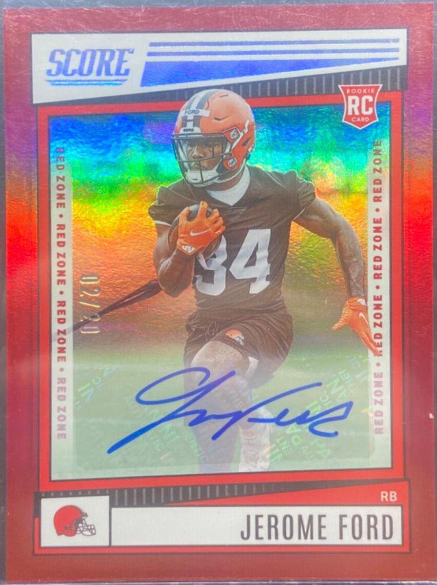 Jerome Ford [Signature Red Zone] #333