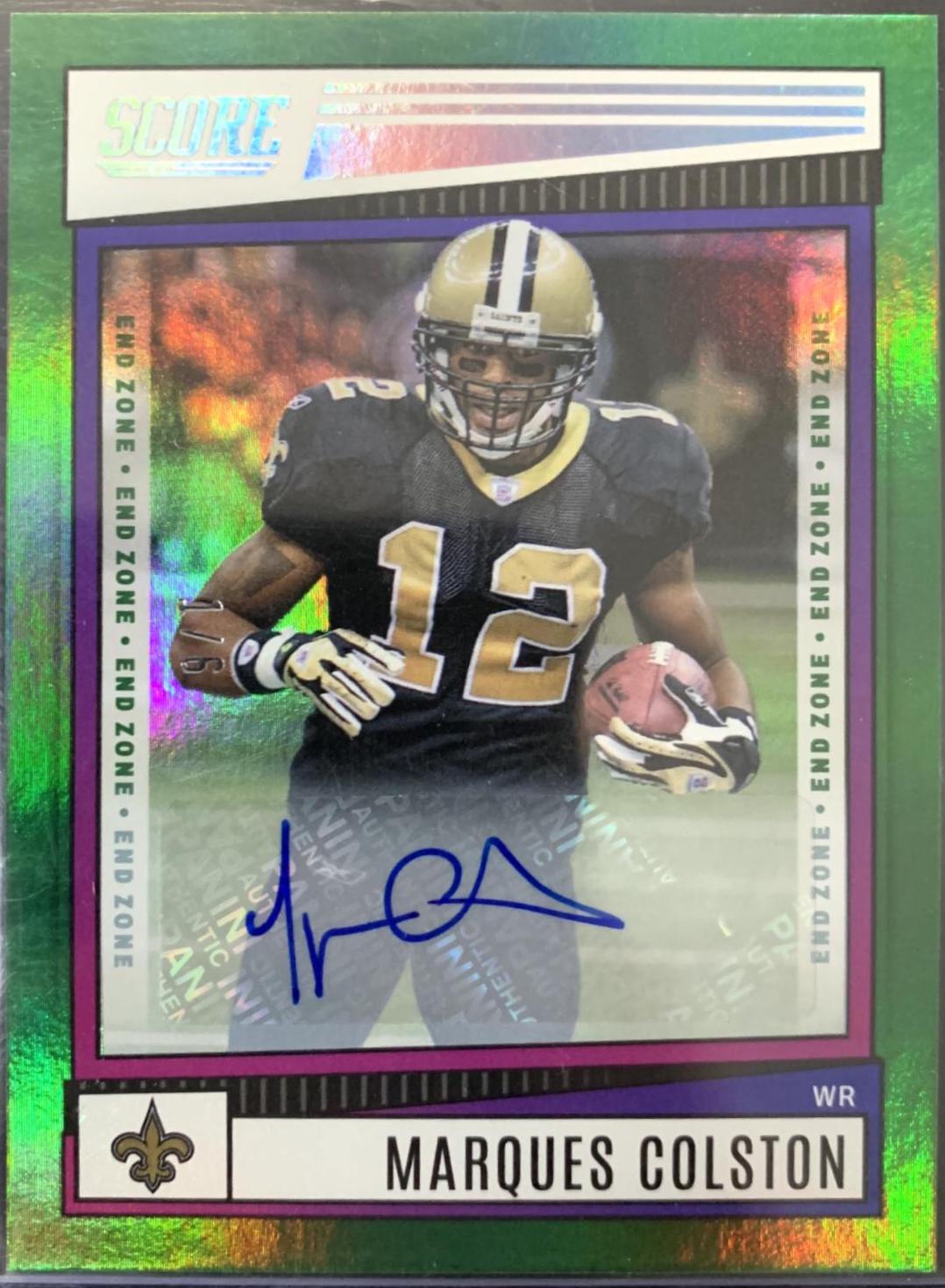 Marques Colston [Signature End Zone] #62