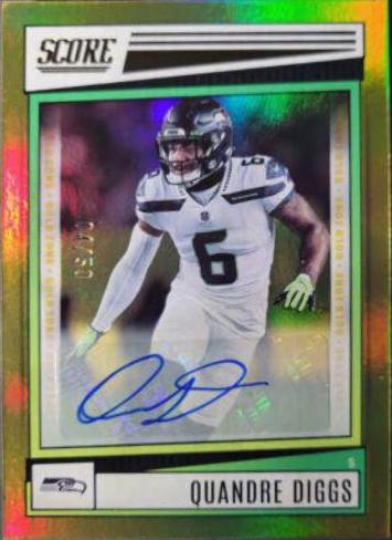 Quandre Diggs [Signature Gold Zone] #177