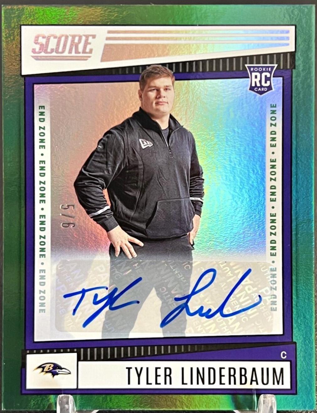 Tyler Linderbaum [Signature End Zone] #323