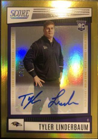 Tyler Linderbaum [Signature Gold Zone] #323