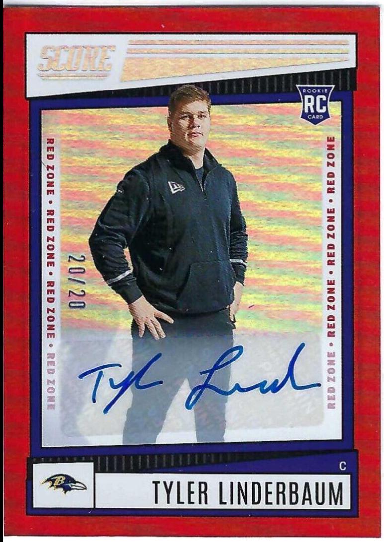Tyler Linderbaum [Signature Red Zone] #323