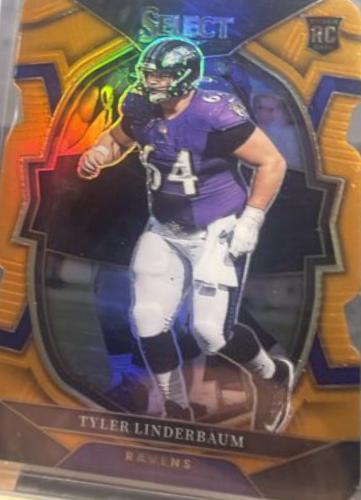 Tyler Linderbaum [Orange Die Cut] #74