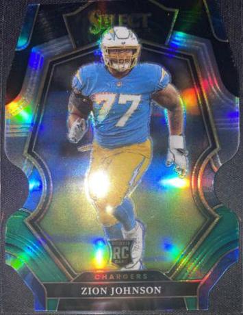 Zion Johnson [Black Green Die Cut] #156