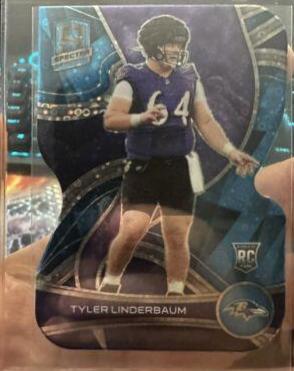 Tyler Linderbaum [Neon Blue Die Cut] #193