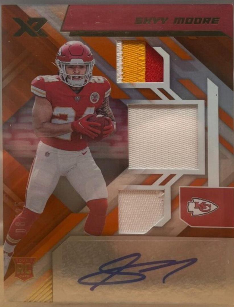 Skyy Moore [Triple Swatch Autograph Orange] #224