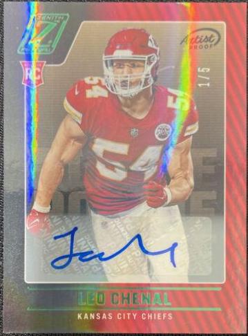 Leo Chenal [Autograph Artist Proof Emerald] #167