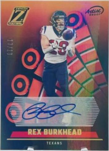 Rex Burkhead [Autograph Artist Proof Gold] #54