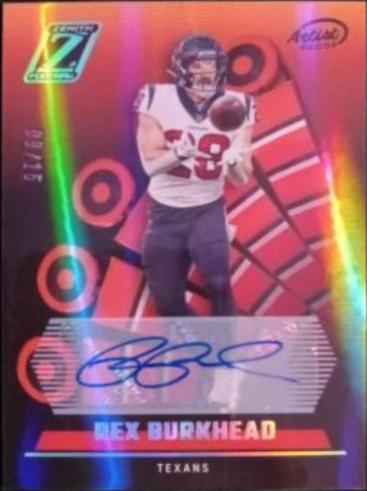 Rex Burkhead [Autograph Artist Proof Silver] #54