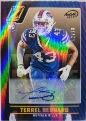 Terrel Bernard [Autograph Artist Proof Gold] #160