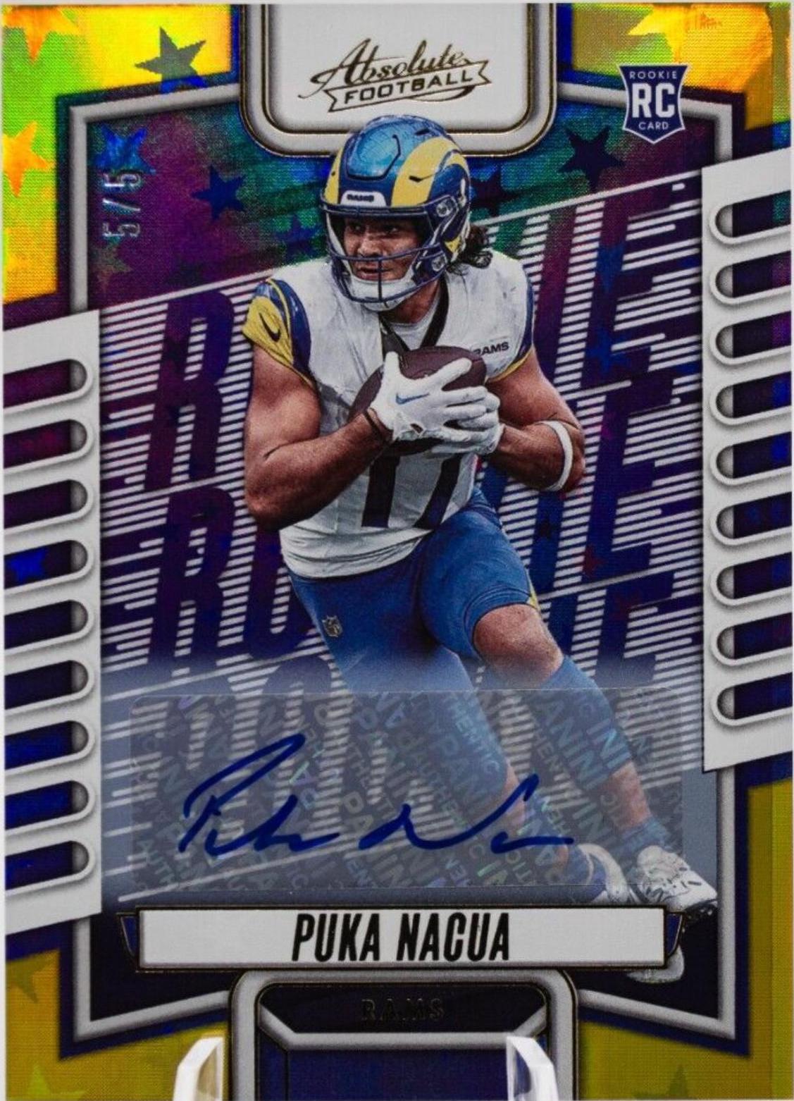 Puka Nacua [Signature Gold Stars] #189