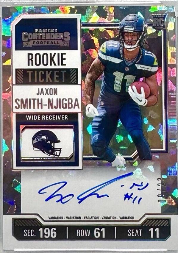 Jaxon Smith-Njigba [Cracked Ice Variation Autograph] #117