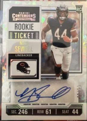 Noah Sewell [Cracked Ice Ticket Variation] #162