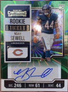 Noah Sewell [Green Laser Autograph] #162