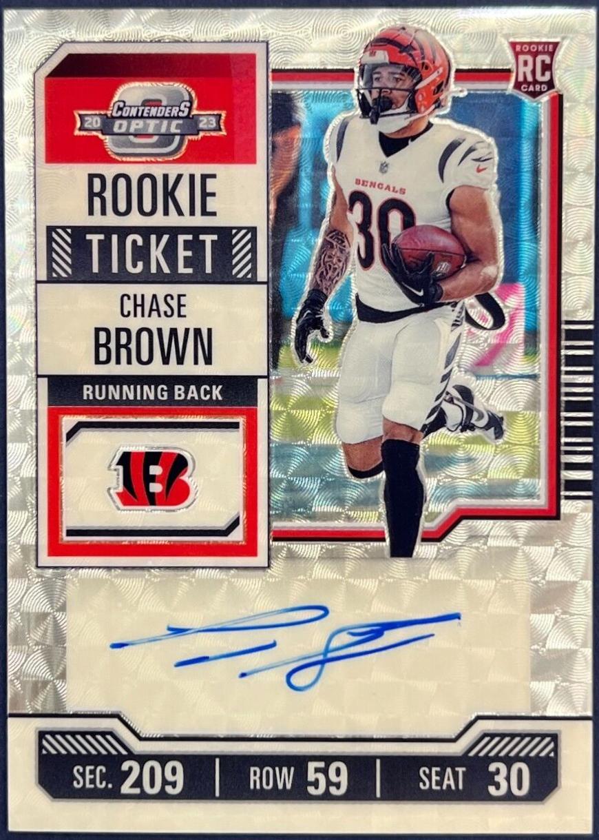 Chase Brown [Gold Vinyl RPS Autograph] #105