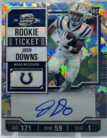 Josh Downs [Cracked Ice RPS Autograph] #121