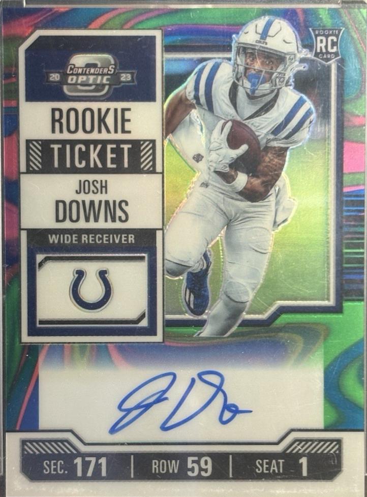 Josh Downs [Neon Marble RPS Autograph] #121