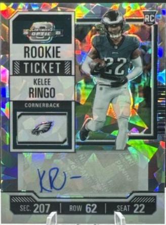 Kelee Ringo [Cracked Ice Rookie Ticket Autograph] #180
