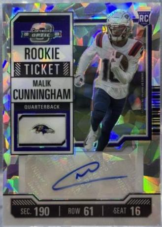 Malik Cunningham [Cracked Ice Rookie Ticket Autograph] #184