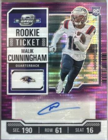 Malik Cunningham [Purple Pulsar Rookie Ticket Autograph] #184