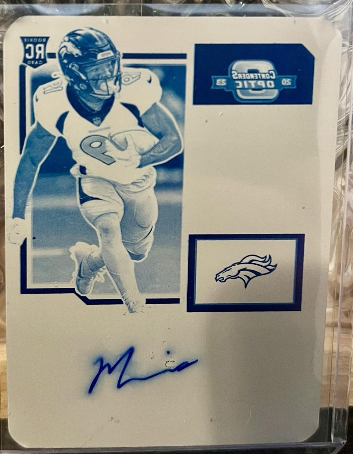 Marvin Mims [Printing Plate RPS Autograph] #124