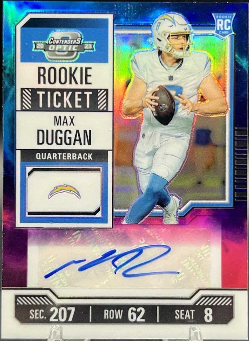 Max Duggan [Nebula Rookie Ticket Autograph] #187