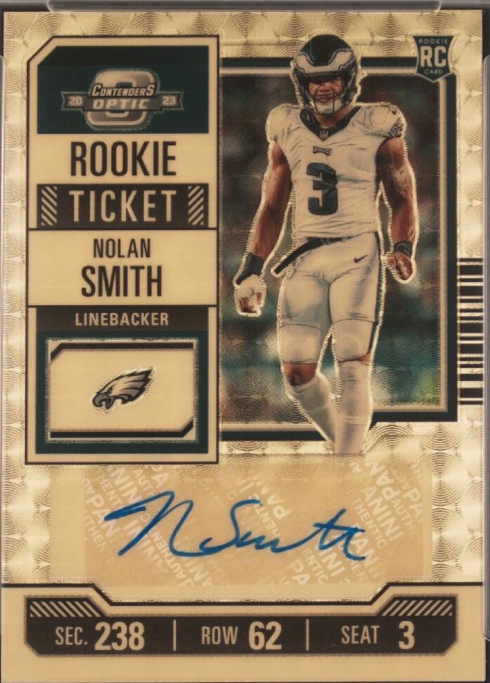 Nolan Smith [Gold Vinyl Rookie Ticket Autograph] #192