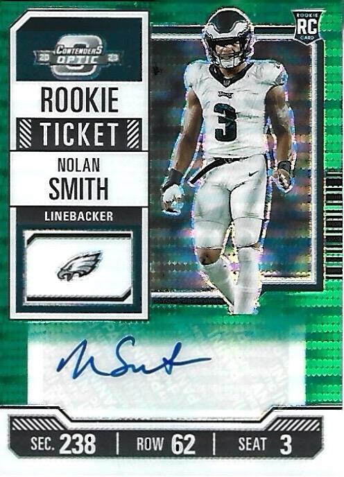 Nolan Smith [Green Pulsar Rookie Ticket Autograph] #192