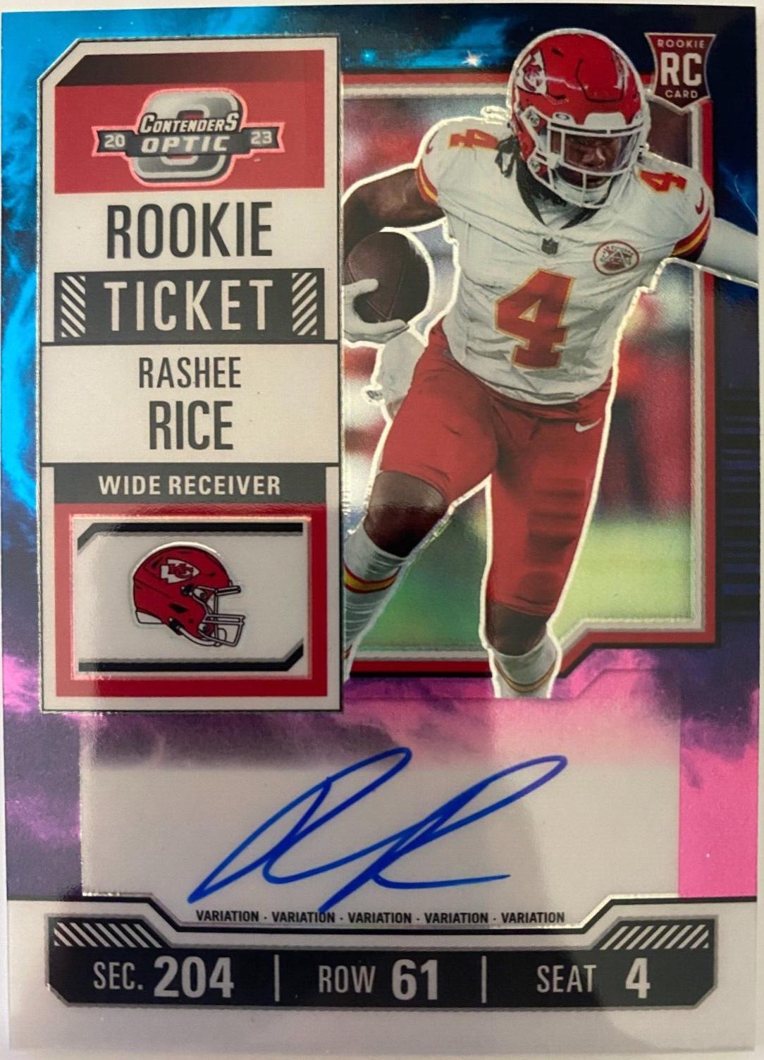Rashee Rice [Nebula RPS Autograph] #129