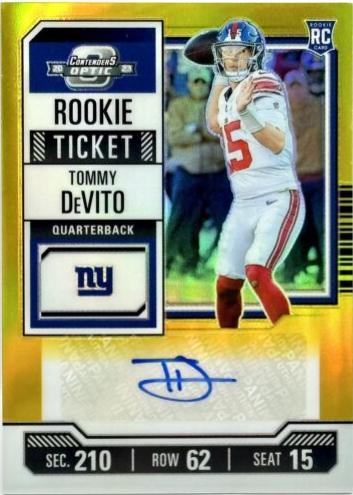 Tommy DeVito [Gold Rookie Ticket Autograph] #153
