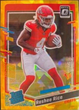 Rashee Rice [Optic Preview Gold Ice] #350
