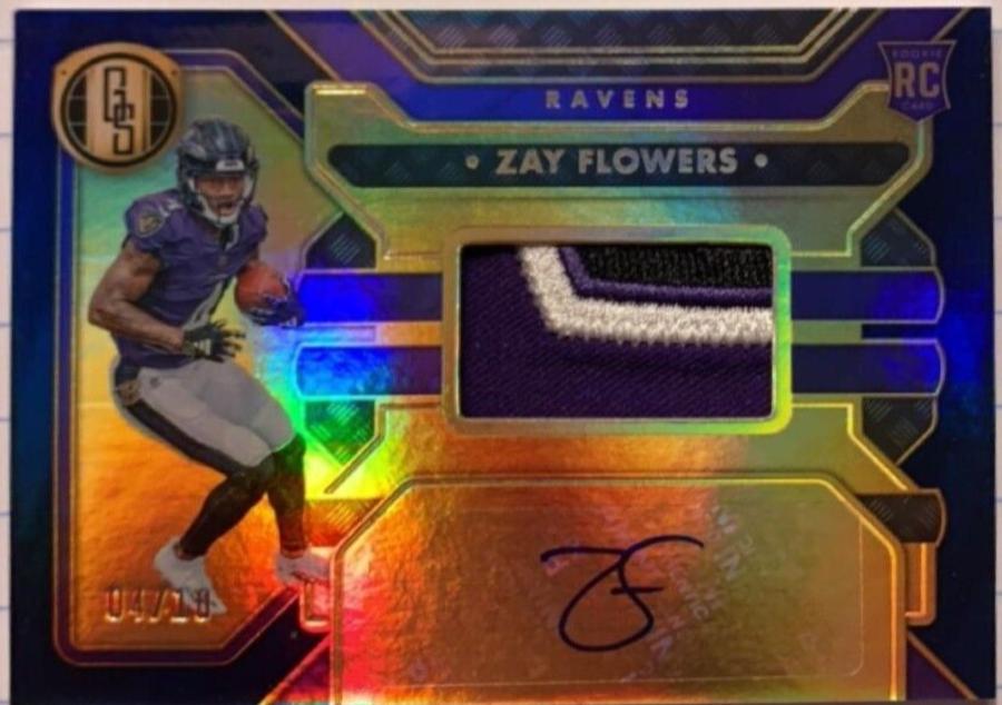 Zay Flowers [Autograph Black] #200