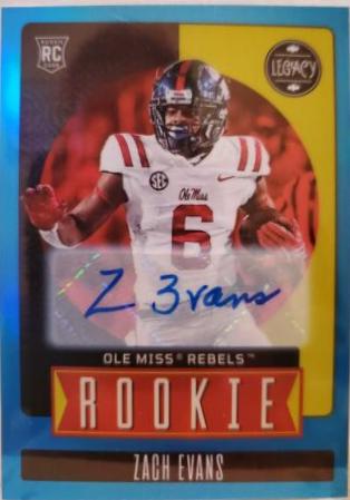 Zach Evans [Premium Penmanship Autograph Platinum] #159