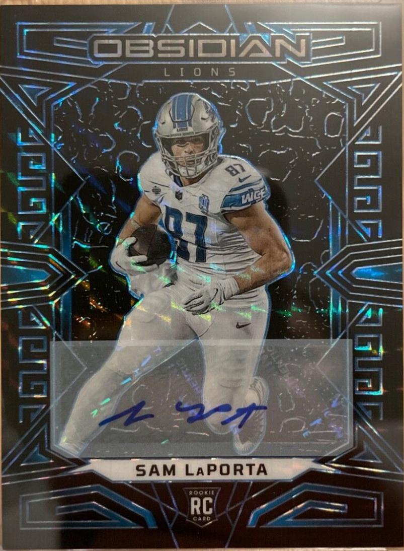 Sam LaPorta [Blue Finite Electric Etch] #130