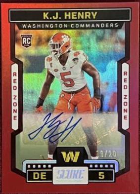 K. J. Henry [Signature Red Zone] #393