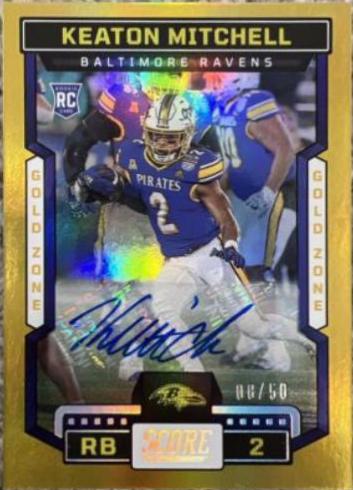 Keaton Mitchell [Signature Gold Zone] #334