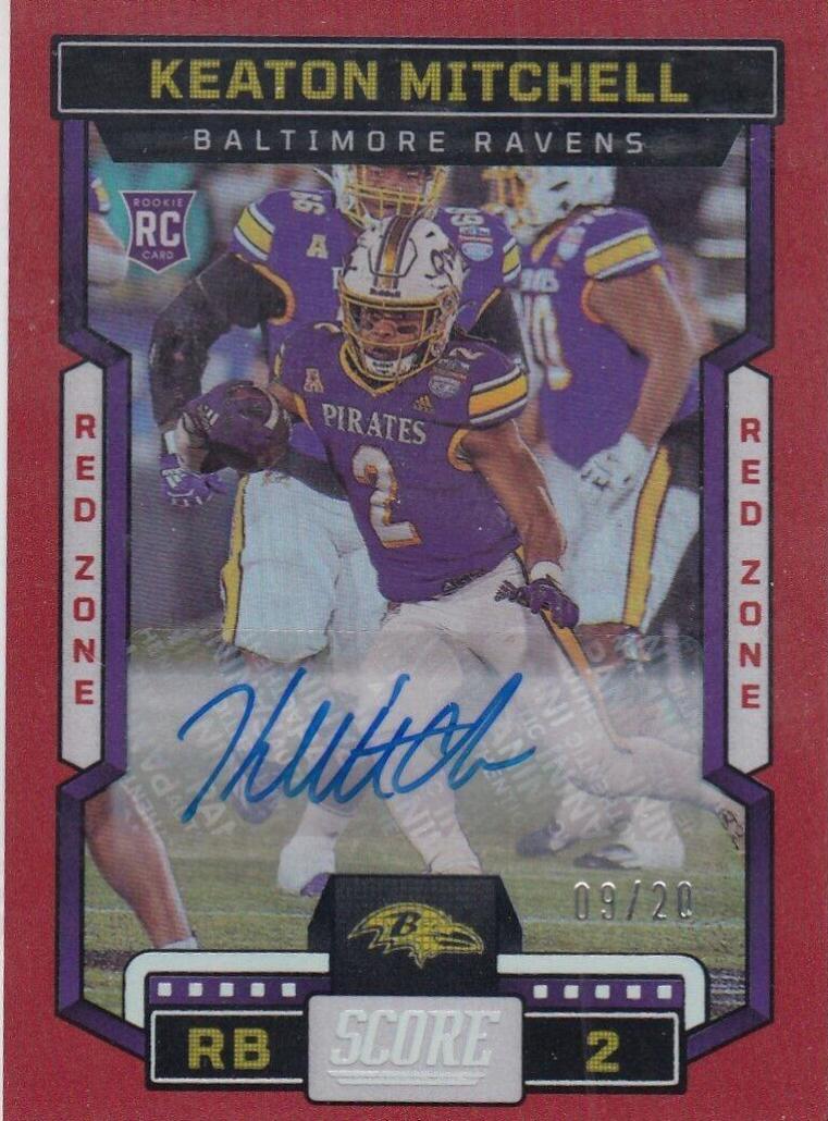 Keaton Mitchell [Signature Red Zone] #334