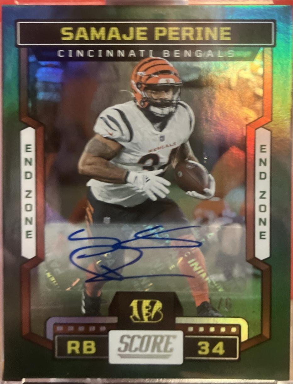 Samaje Perine [Signature End Zone] #201