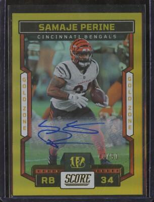 Samaje Perine [Signature Gold Zone] #201