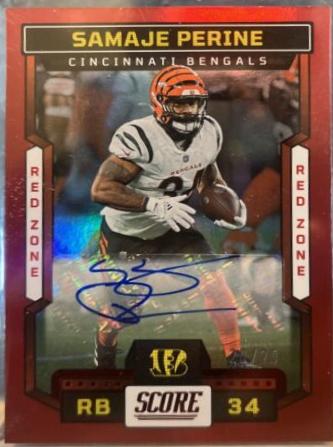 Samaje Perine [Signature Red Zone] #201