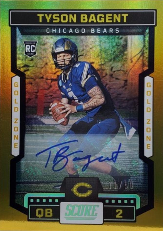 Tyson Bagent [Signature Gold Zone] #312