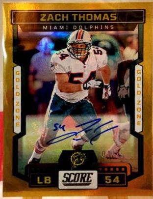 Zach Thomas [Signature Gold Zone] #279