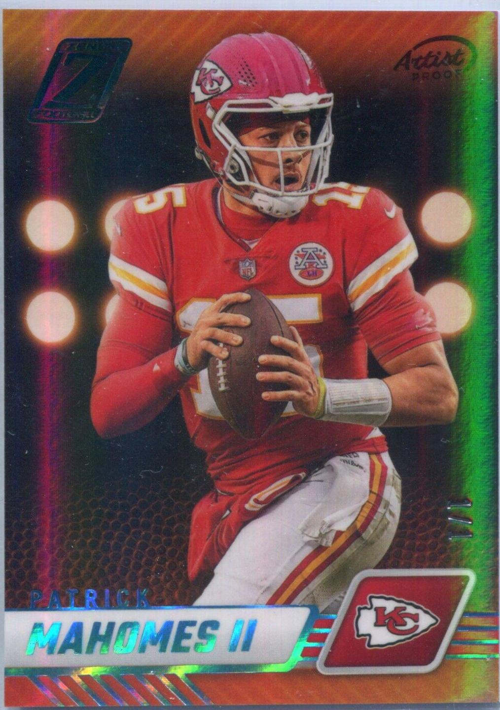 Patrick Mahomes II [Platinum Artist Proof] #50