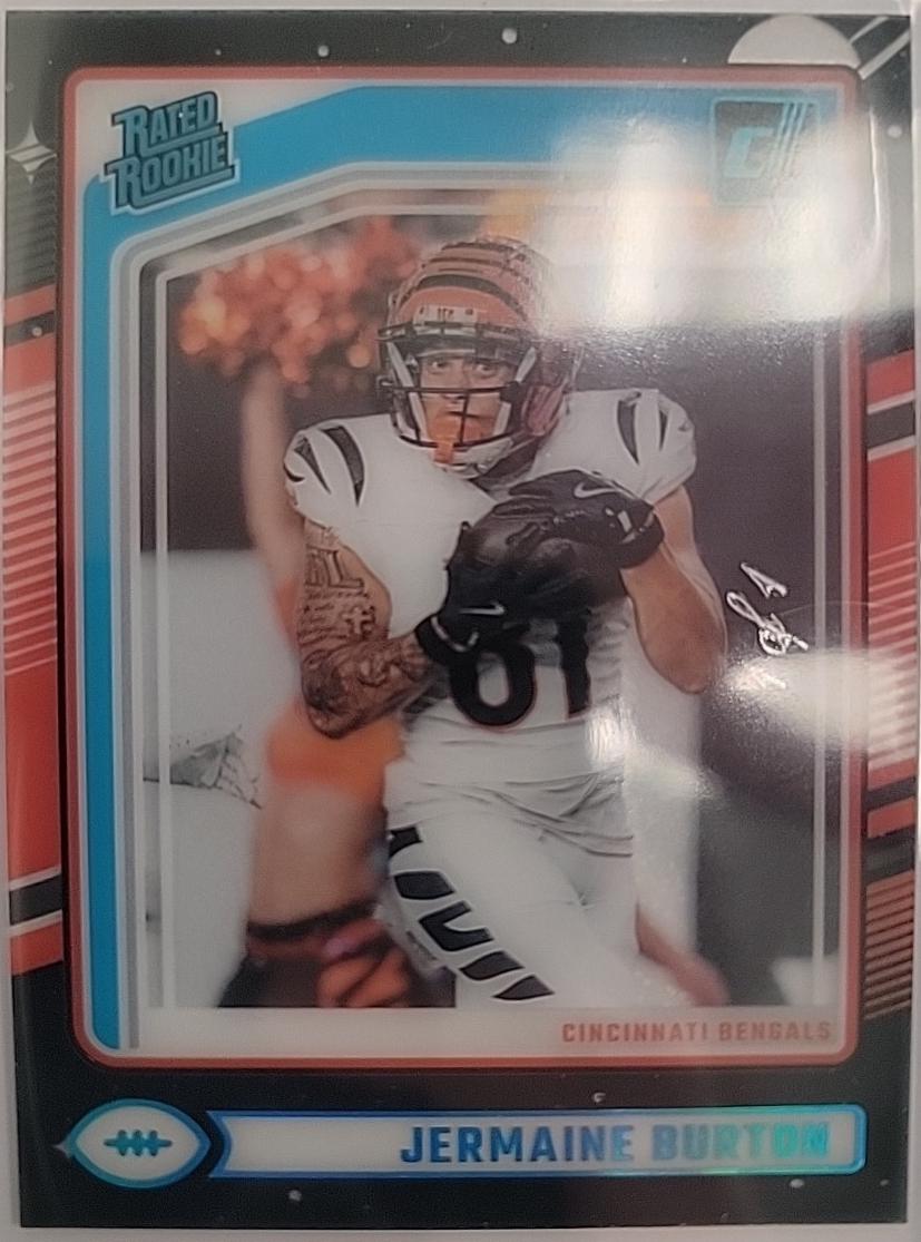 Jermaine Burton [Black Galactic Autograph] #75