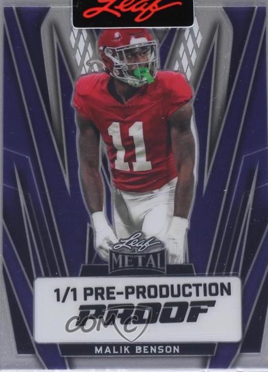 Malik Benson [Purple Prismatic] #BA-MB1