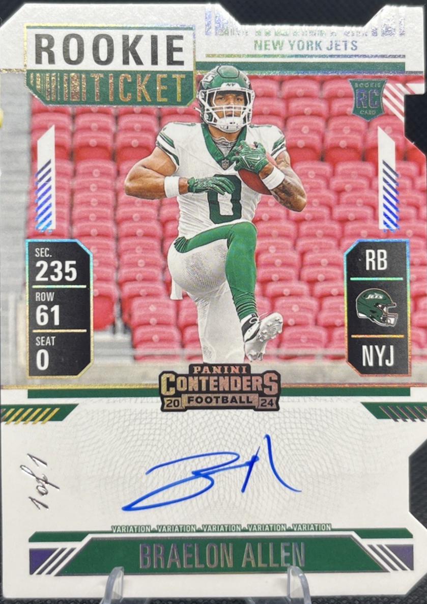 Braelon Allen [Midfield Ticket Autograph] #115